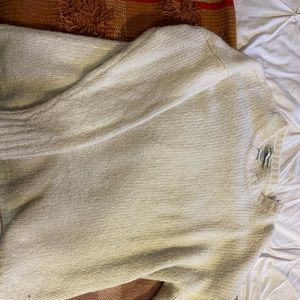 White cozy sweater